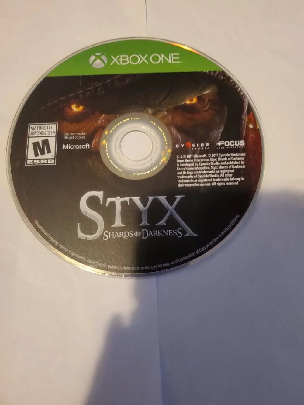 STYX SHARDS OF DARKNESS XBOX ONE GAME CD